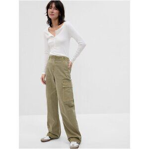 GAP Loose Khaki Cargo Pants In Desert Cactus Green Size 12